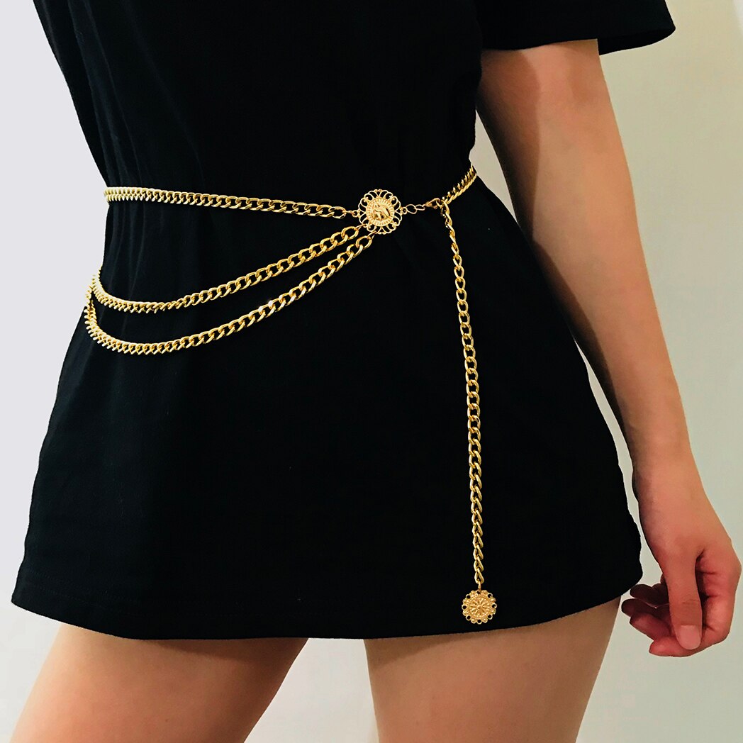 Body Jewelry Y2K - 女性用ベリーベルトチェーン,自由奔放に生きるセクシーなヒマワリのクイーンのヘッドコイン,タッセルのペンダント,夏のビキニ,ボディジュエリー,y2kアクセサリー