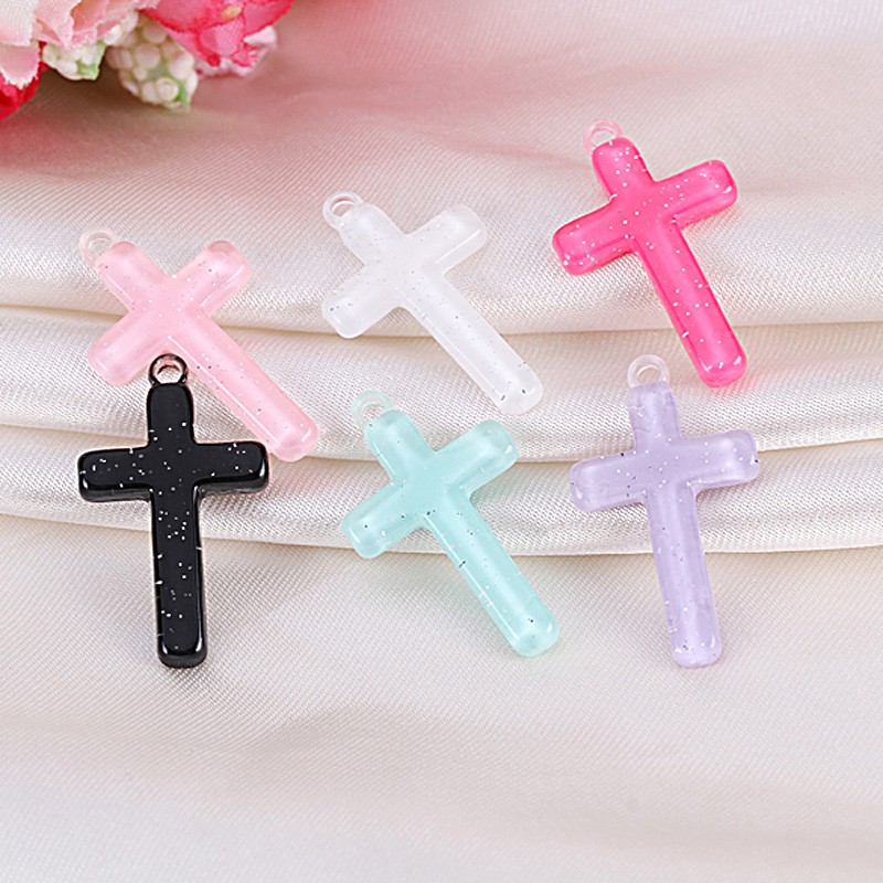 6 個 DIY イヤリングペンダントフラットバック樹脂クロス - Body Jewelry Y2K のレビューと価格