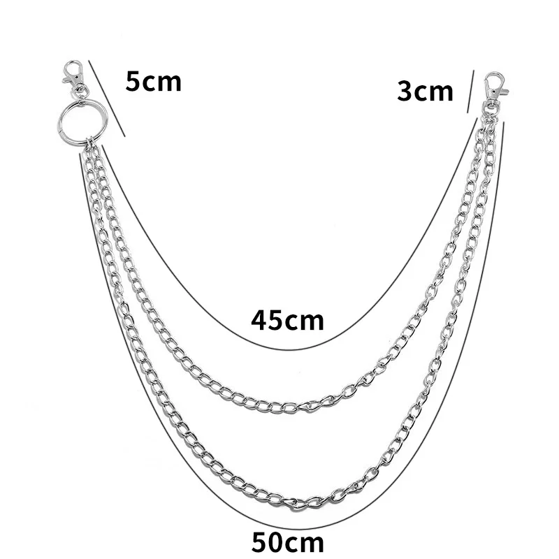 金属製ベルトチェーン、ヒップホップ、ロック、パンク風、フック - Body Jewelry Rings のレビューと価格