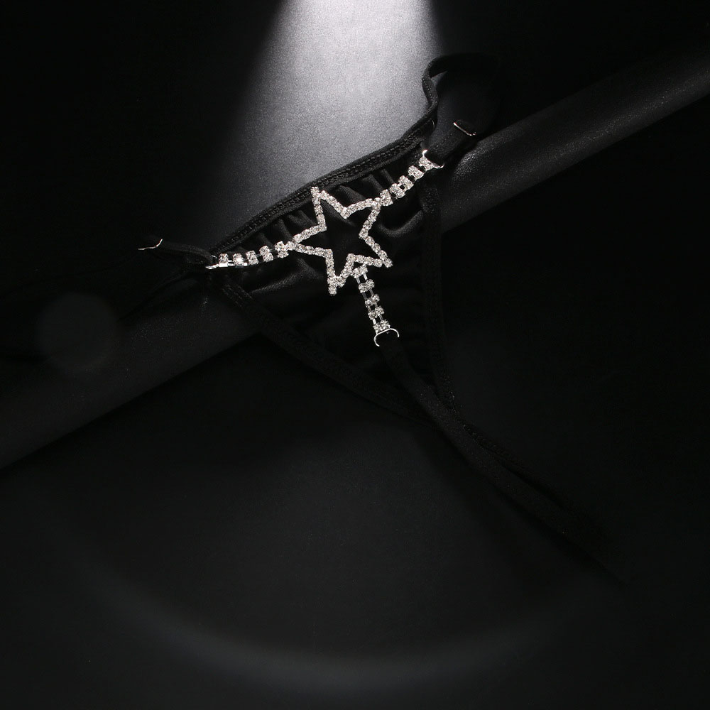 女性のためのセクシーなクリスタルスターのひも,ボディチェーン - Body Jewelry Chains のレビューと価格