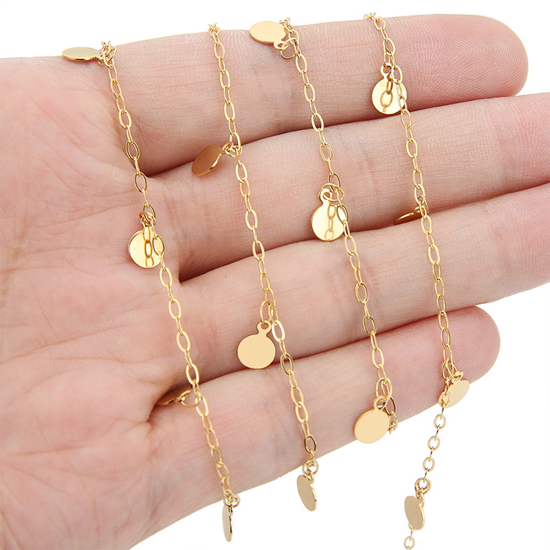 1メートルステンレス鋼6mmディスク手作りチェーンDIYジュ - Body Jewelry Chains のレビューと価格