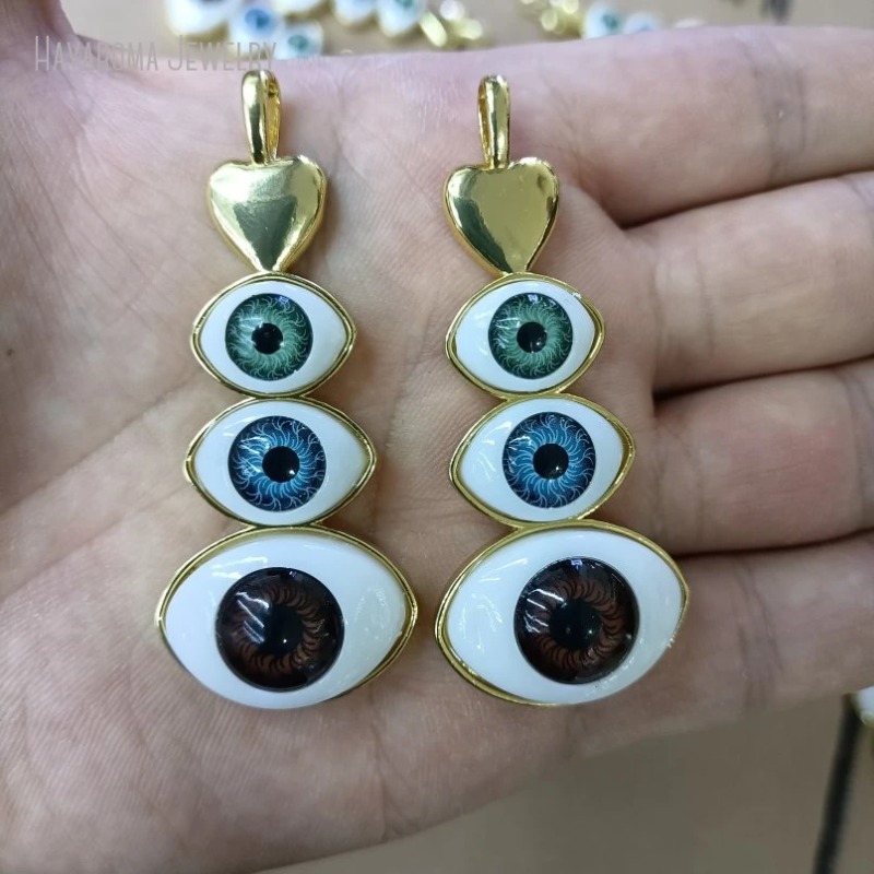 イスラム教メタルゴールドカラージュエリー銅ペンダント宗教的邪 - Body Jewelry Y2K のレビューと価格