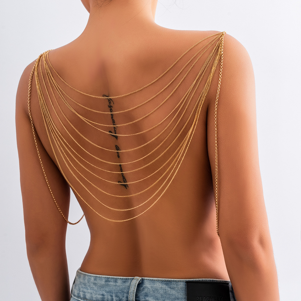 クラシック多層タッセルボディチェーン女性 2023 クリエイ - Body Jewelry Harness のレビューと価格