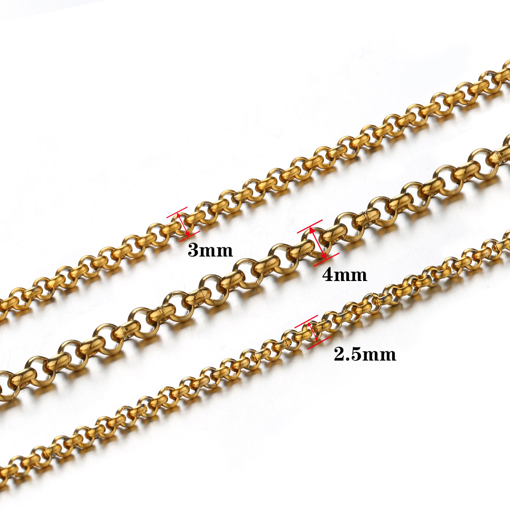 1メートル2-4mmステンレス鋼O型小円チェーン、DIYボデ - Body Jewelry Chains のレビューと価格