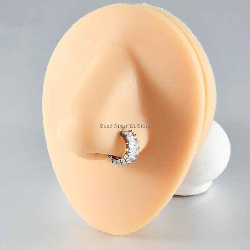 鼻中隔リングクリッカー耳軟骨珠ローブボディピアスジュエリー - Body Jewelry For Sensitive Skin のレビューと価格