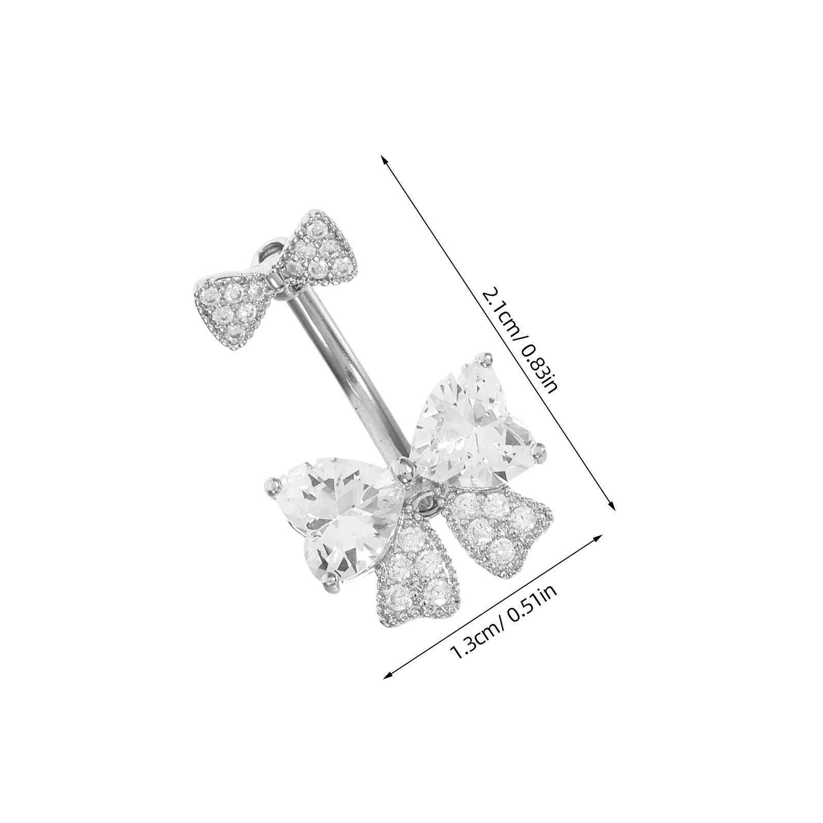 女性用、ステンレス製、リボン結びのデザイン、お腹のピアス、女 - Body Jewelry For Sensitive Skin のレビューと価格