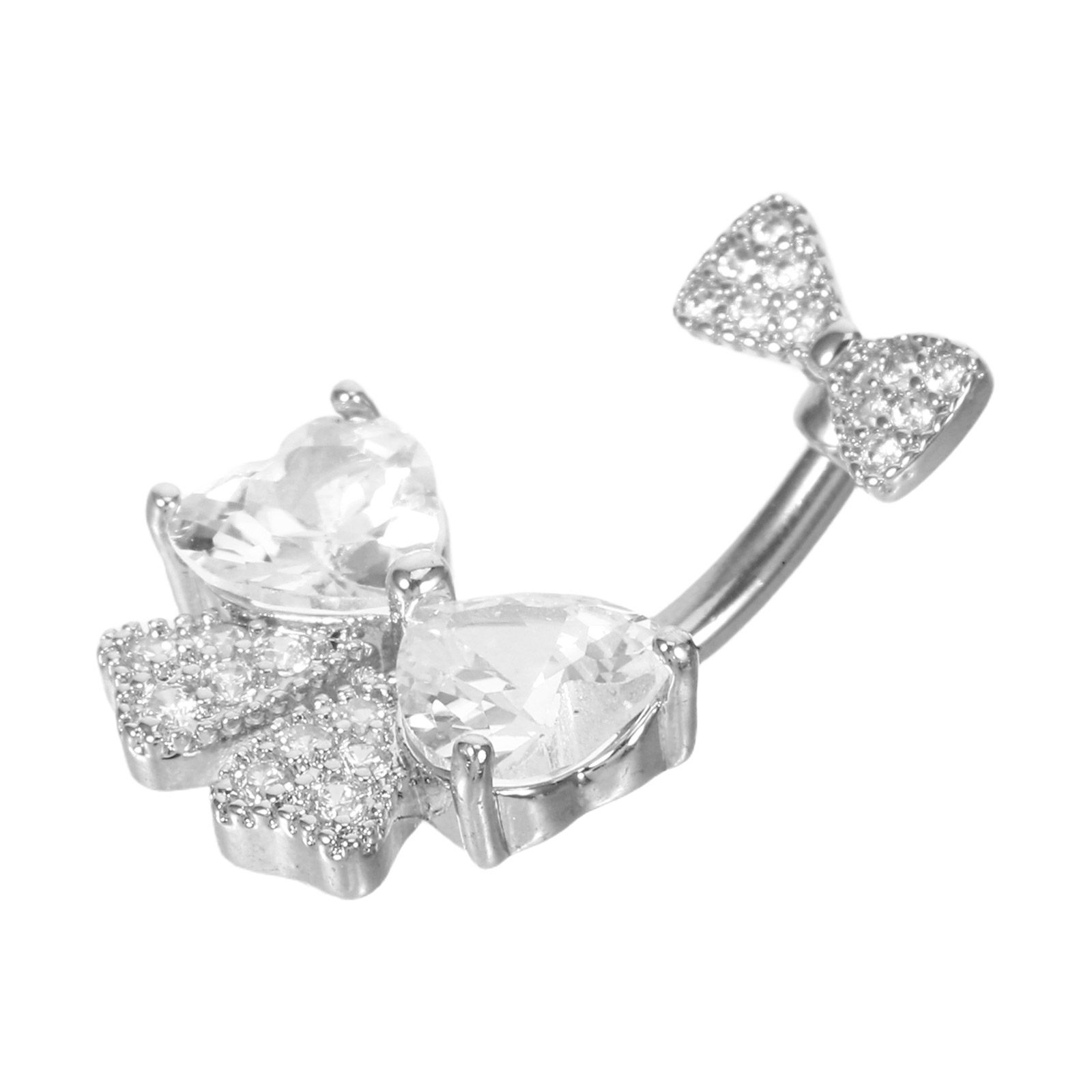 女性用、ステンレス製、リボン結びのデザイン、お腹のピアス、女 - Body Jewelry For Sensitive Skin のレビューと価格