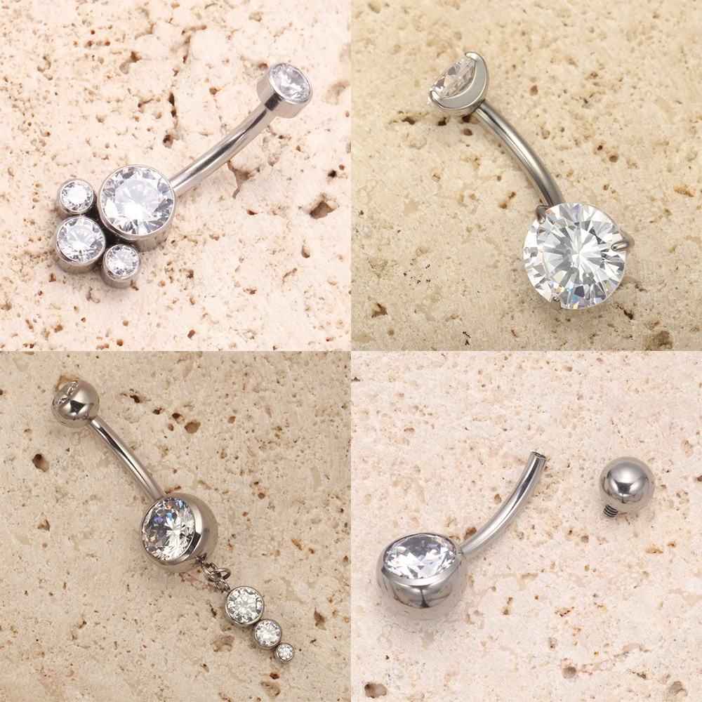 ASTM F136規格チタン製14Gヒンジ付きクリッカーネー - Body Jewelry For Sensitive Skin のレビューと価格