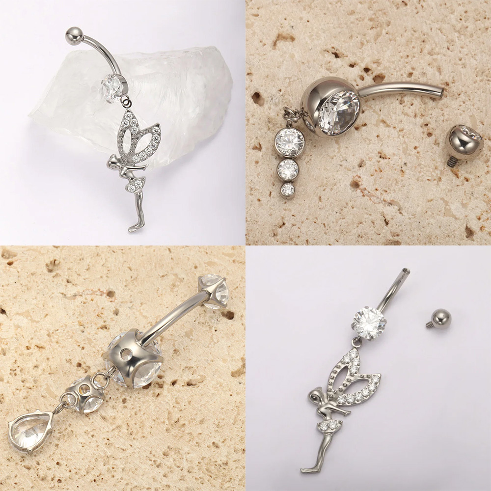 ASTM F136規格チタン製14Gヒンジ付きクリッカーネー - Body Jewelry For Sensitive Skin のレビューと価格