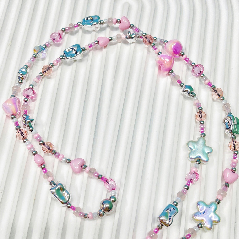 HERLOOK パステル Y2K ハートスター ビーズ付き携 - Body Jewelry Y2K のレビューと価格