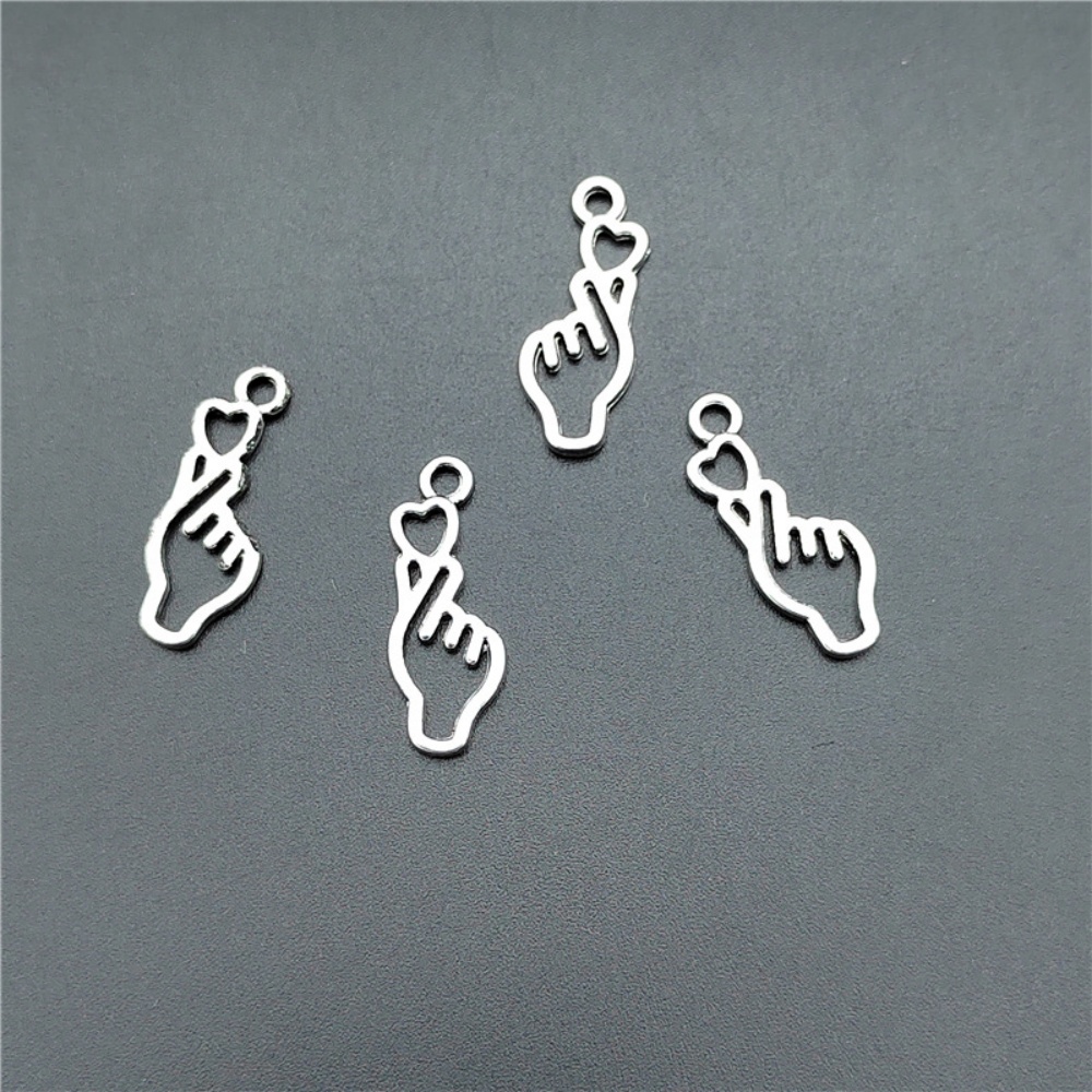 10-100 個フィンガーハート Diy ジュエリーチャーム - Body Jewelry Y2K のレビューと価格