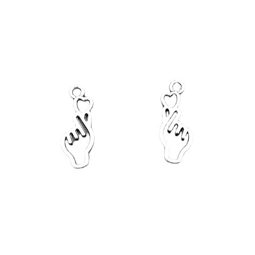 10-100 個フィンガーハート Diy ジュエリーチャーム - Body Jewelry Y2K のレビューと価格