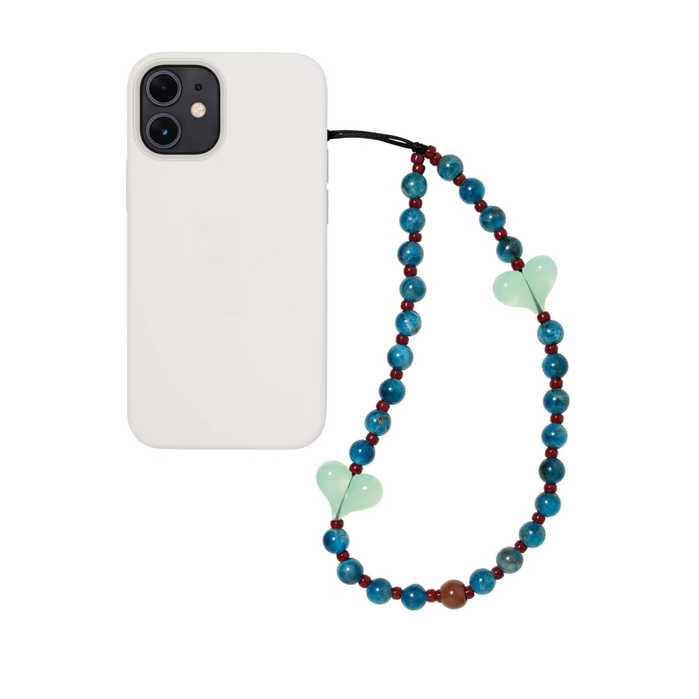 Herlook-天然石の電話チャームストラップ、愛の心、電話 - Body Jewelry Y2K のレビューと価格