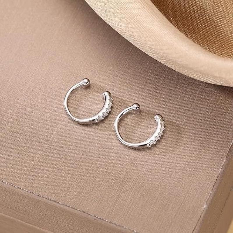 ピアスホールが不要な、きらめくキュービックジルコニアがあしら - Body Jewelry Rings のレビューと価格