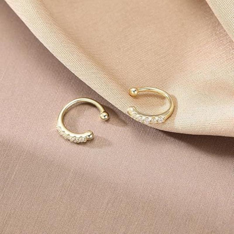 ピアスホールが不要な、きらめくキュービックジルコニアがあしら - Body Jewelry Rings のレビューと価格