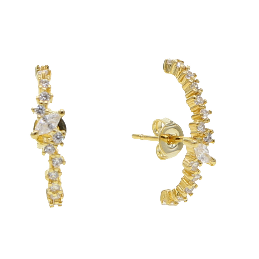 スパーキングブリンブリン cz クラスタースタッドイヤリング - Cluster Stud Ear のレビューと価格