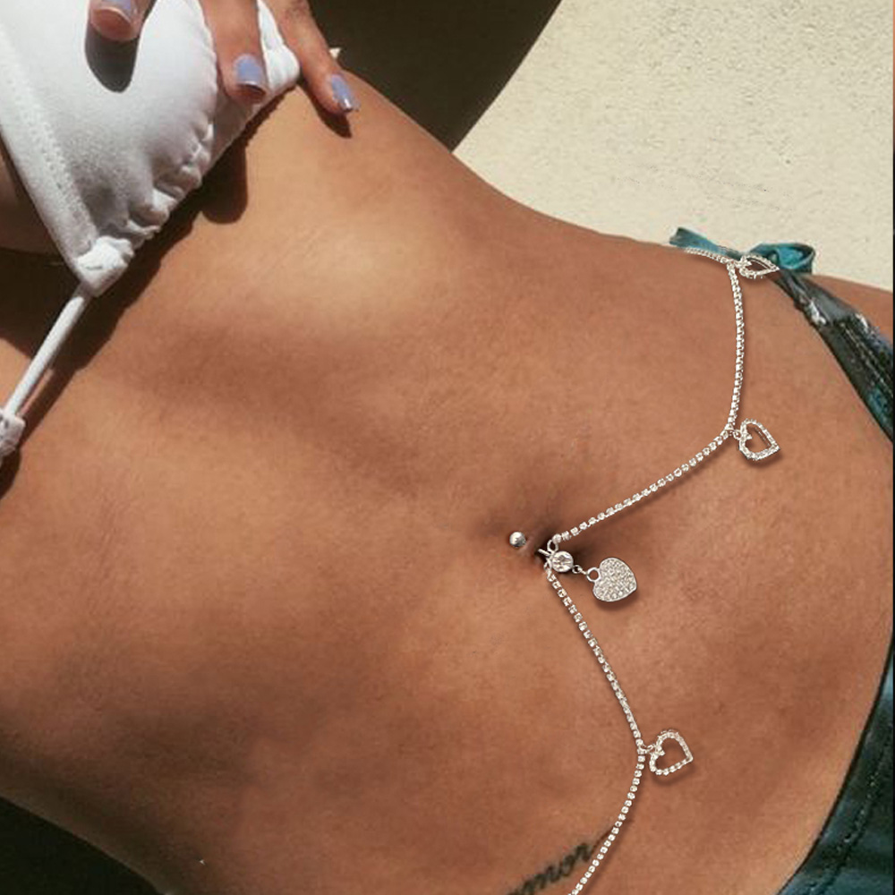 Stonefans-ラインストーンとハートの形をしたセクシー - Body Jewelry Rings のレビューと価格