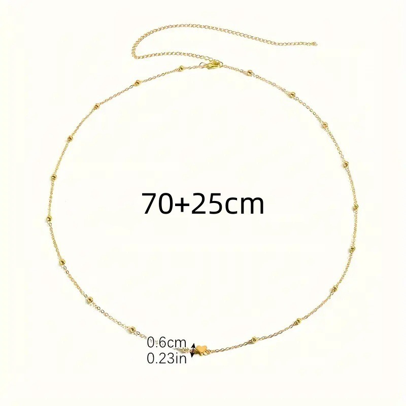 繊細なゴールドのハート型ウエストチェーン、ビーズ付きのボディ - Body Jewelry Chains のレビューと価格