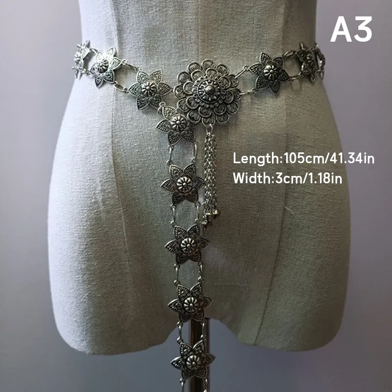 1PC 金属タイウエストチェーン女性タイ Dai ゴールドベ - Body Jewelry Chains のレビューと価格