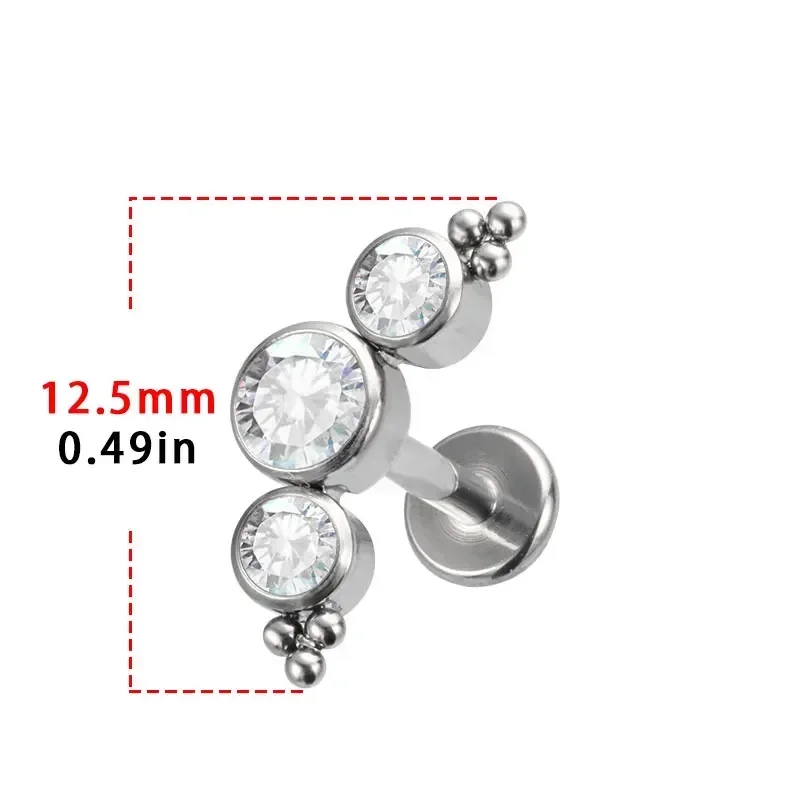 ASTM F136 チタンピアス 16/18 グラムクラスタ - Cluster Stud Ear のレビューと価格