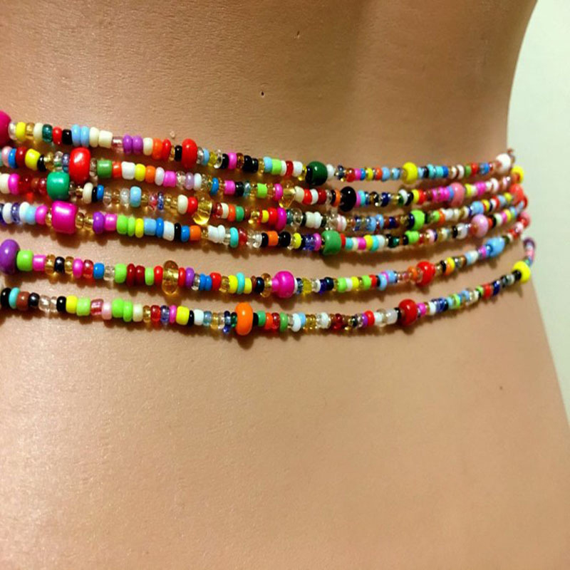 女性のためのビーズのベリーチェーン、レイヤーボディチェーン、 - Body Jewelry Chains のレビューと価格