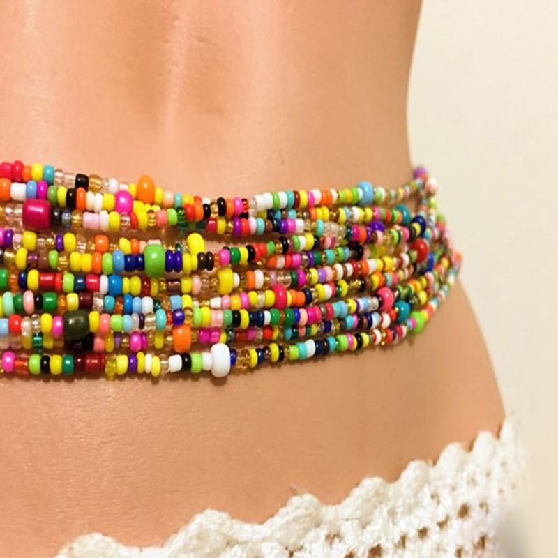 女性のためのビーズのベリーチェーン、レイヤーボディチェーン、 - Body Jewelry Chains のレビューと価格